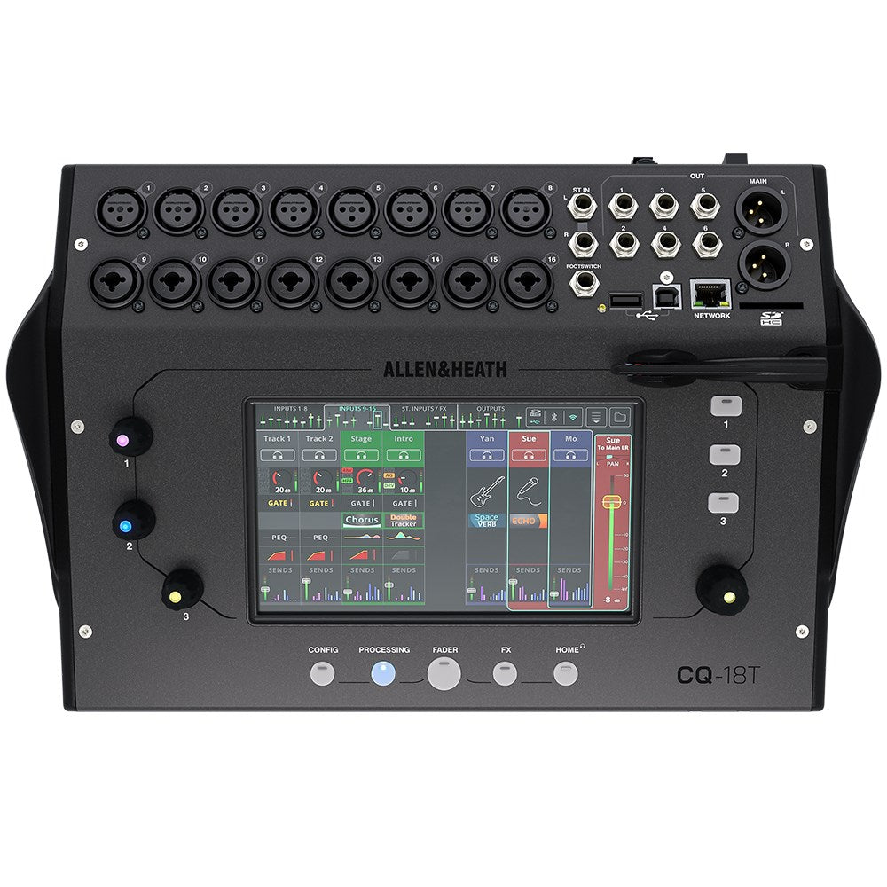 Allen & Heath CQ-18T Compact 18-Channel Touchscreen Digital Mixer w/ Wi-Fi, Bluetooth & SD/USB PRE-ORDER