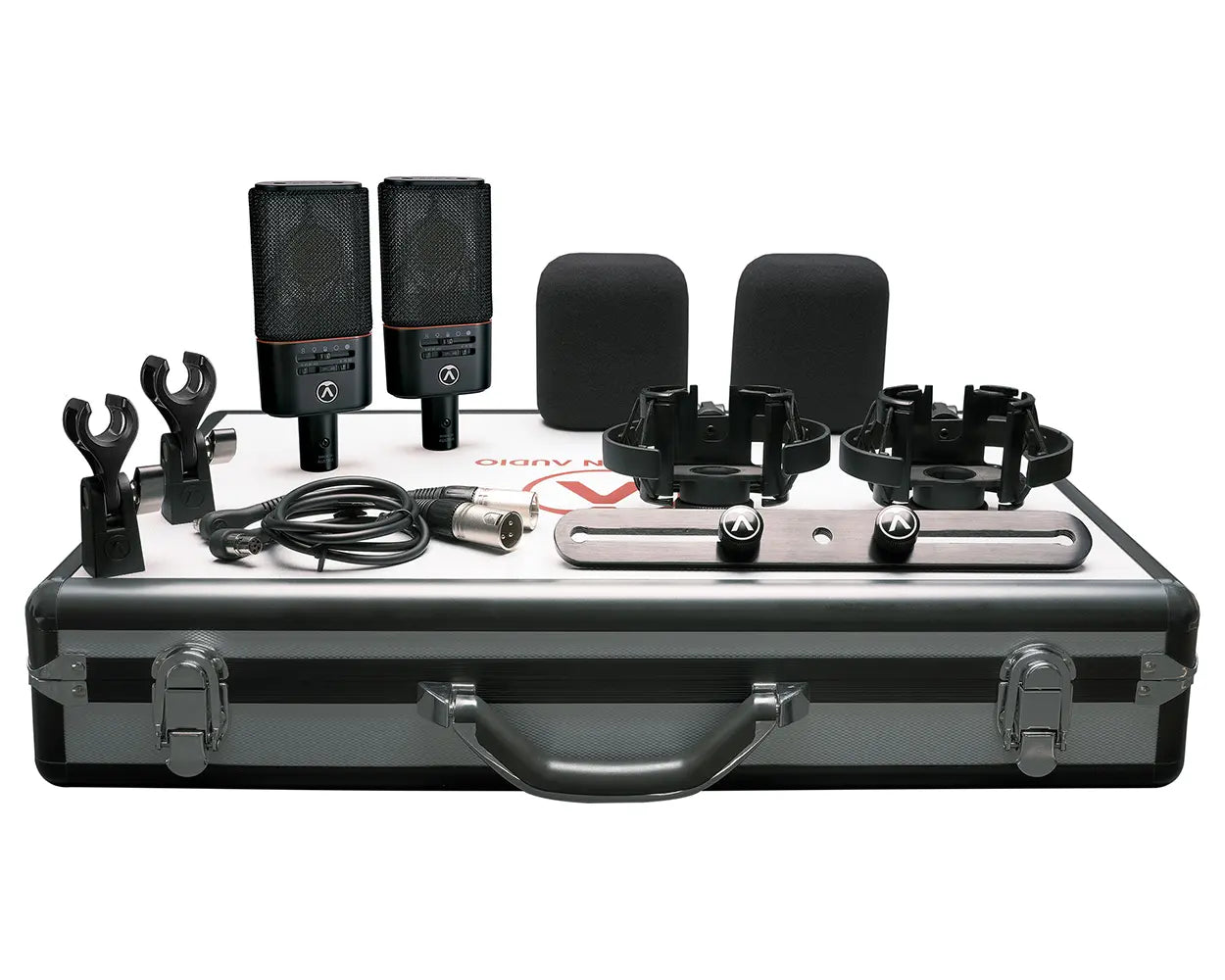 Austrian Audio OC818 Black Multi-Pattern Dual Output Condenser Microphone Studio Set DUAL