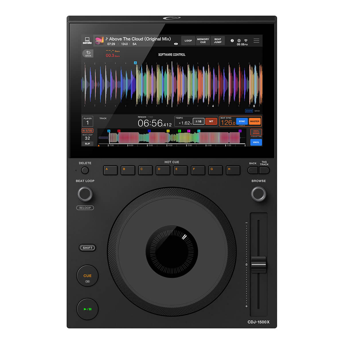 AlphaTheta CDJ-1500X DJ Media-Player with Streaming Support & 10.1-inch Touchscreen
