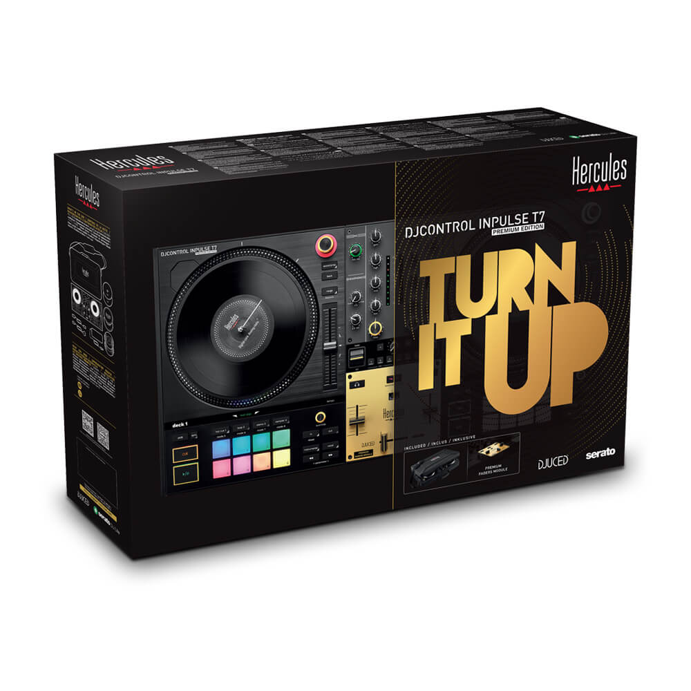 Hercules DJ Control INPULSE T7 PREMIUM Motorised 2-Channel DJ Controller for Serato DJ Lite