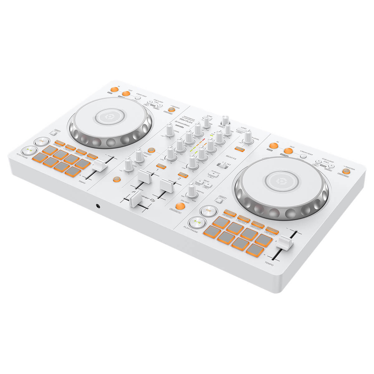 Pioneer DDJ-FLX4-W Ltd. White Edition 2-Channel DJ Controller for Rekordbox and Serato DJ Lite