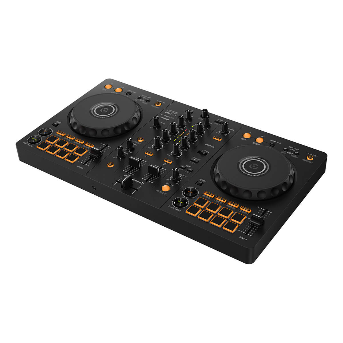 Pioneer DDJ-FLX4 2-Channel DJ Controller for Rekordbox and Serato DJ Lite (Optional UDG Shell Case)