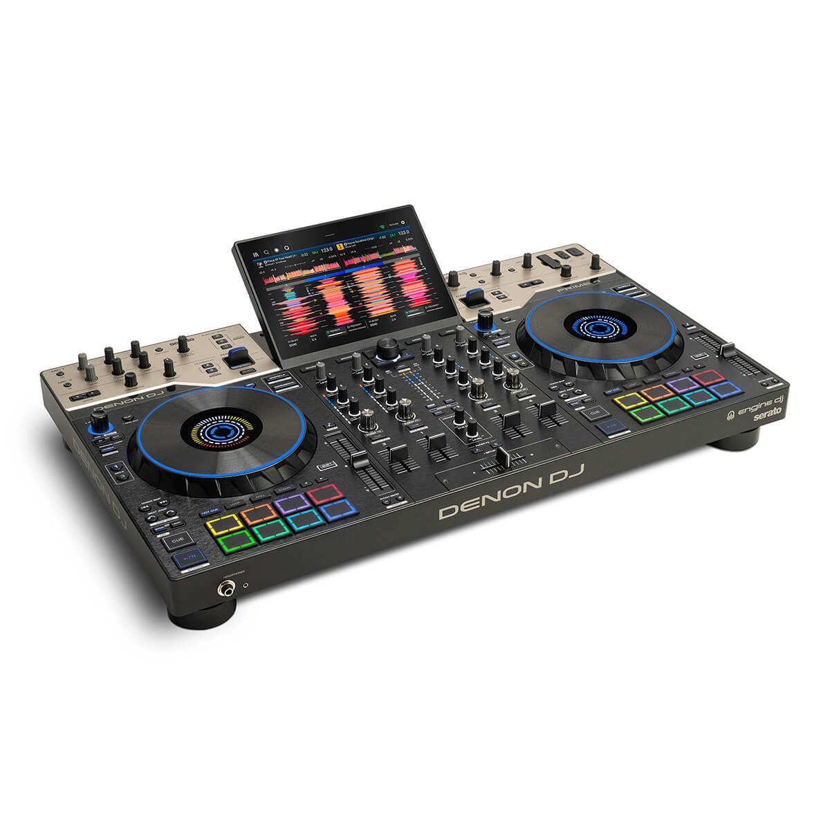 Denon PRIME 4 G2 Standalone 4-Deck DJ System w/ Built-in FX, 10" Touchscreen and Stems