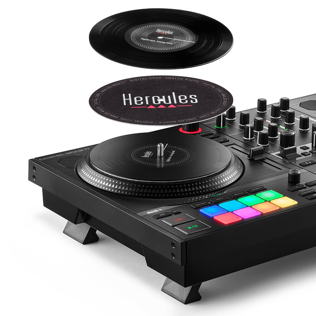 Hercules DJ Control INPULSE T7 Motorised 2-Channel DJ Controller for Serato DJ Lite