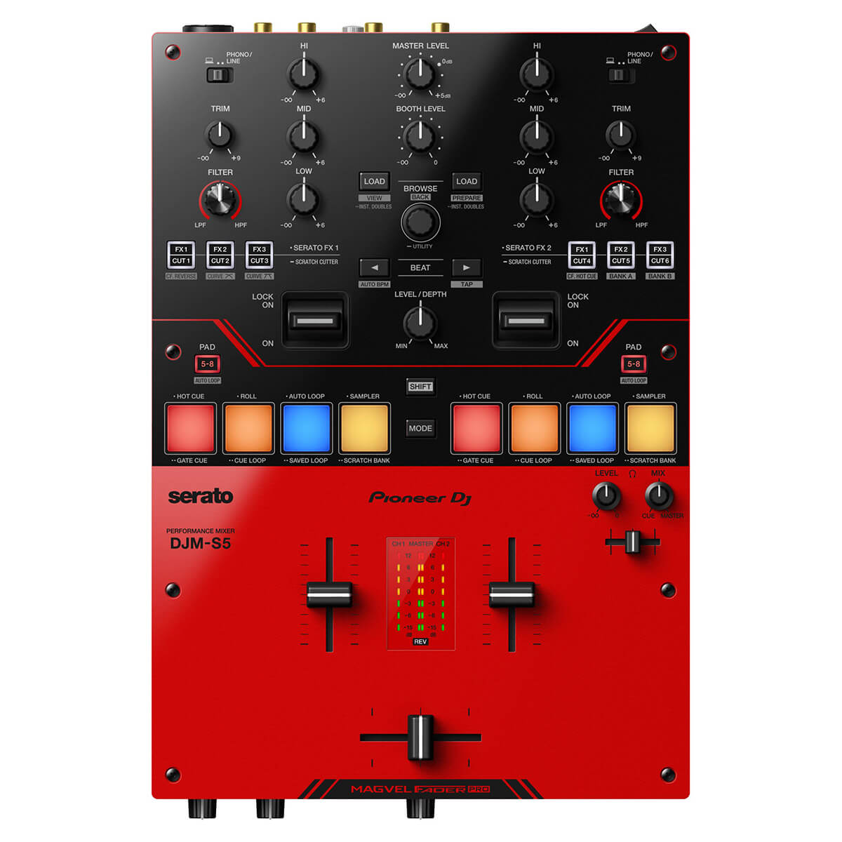 Pioneer DJM-S5 Scratch-style 2-Channel Mixer for Serato DJ Pro