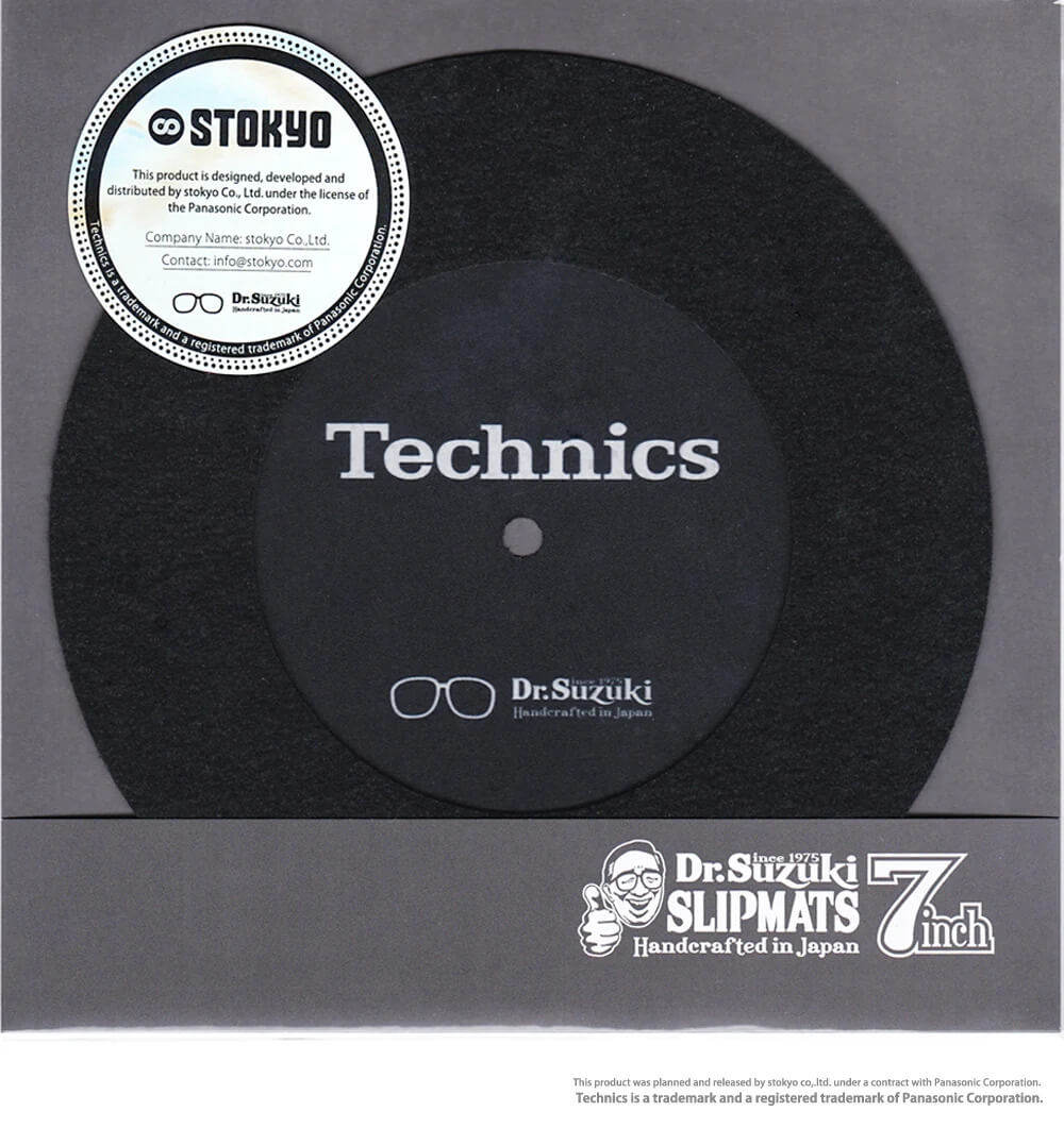 DR. SUZUKI X TECHINCS 7" Slipmat Black (Single)