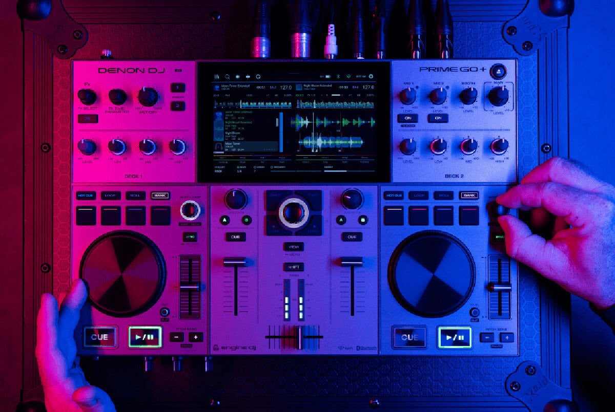 Denon PRIME GO PLUS 2-Deck Rechargeable Smart DJ Console w/ 7" Touchscreen PRE-ORDER