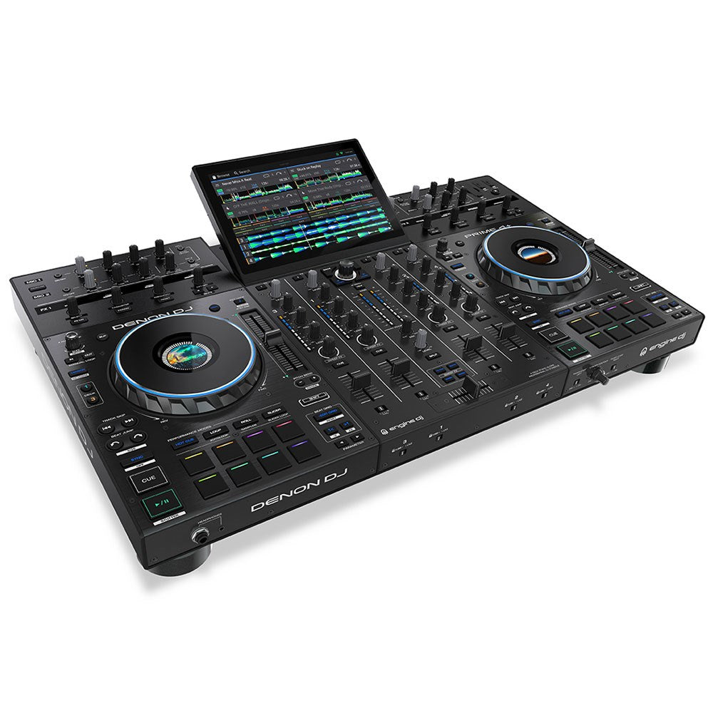 Denon PRIME 4+ Standalone 4-Deck DJ System w/ WiFi, Streaming & 10" Touchscreen