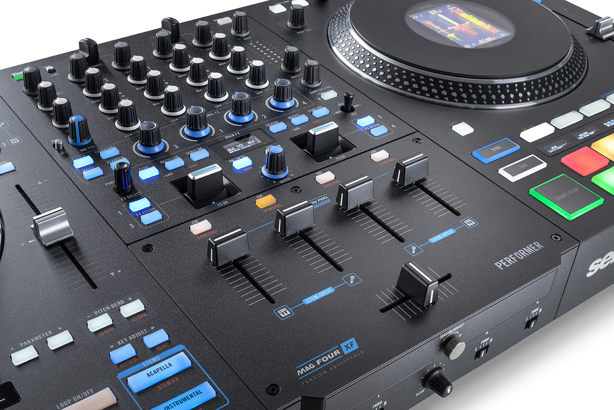 Rane PERFORMER Motorised 4-Channel Stems DJ Controller for Serato DJ Pro