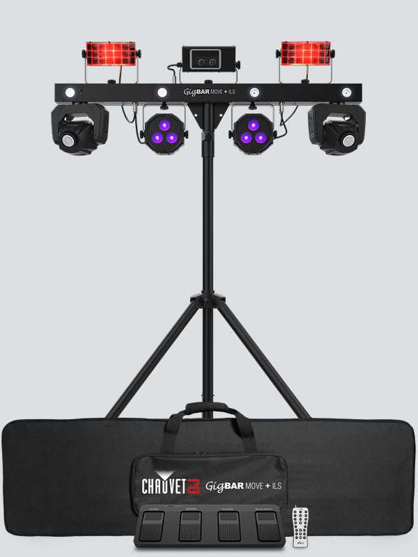 Chauvet GIGBAR MOVE PLUS ILS - 5 in 1 LED Lighting System with ILS Control, Accessories & Carry Bag