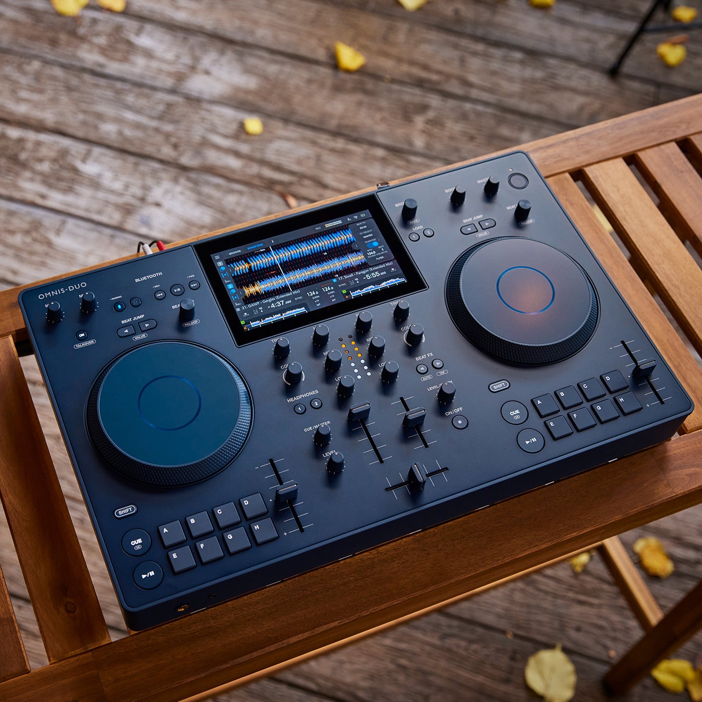 AlphaTheta OMNIS-DUO Portable All-in-One DJ System w/ Bluetooth Audio Input