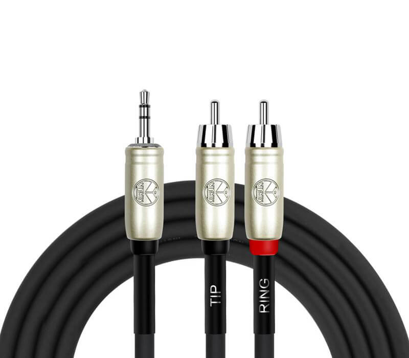 Kirlin Original Y-364 Split Patch Cable - 3.5MM TRS - 2x RCA (1M)