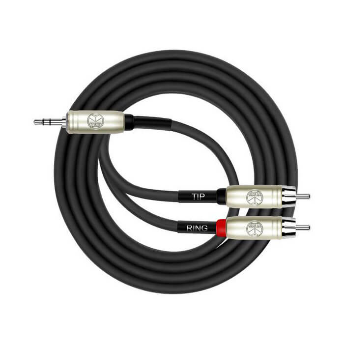 Kirlin Original Y-364 Split Patch Cable - 3.5MM TRS - 2x RCA (1M)