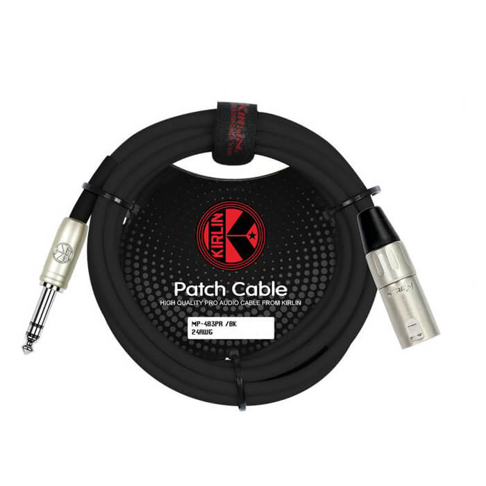 Kirlin Original MP-483PR Balanced Patch Cable - 1/4" TRS - MXLR (3M)