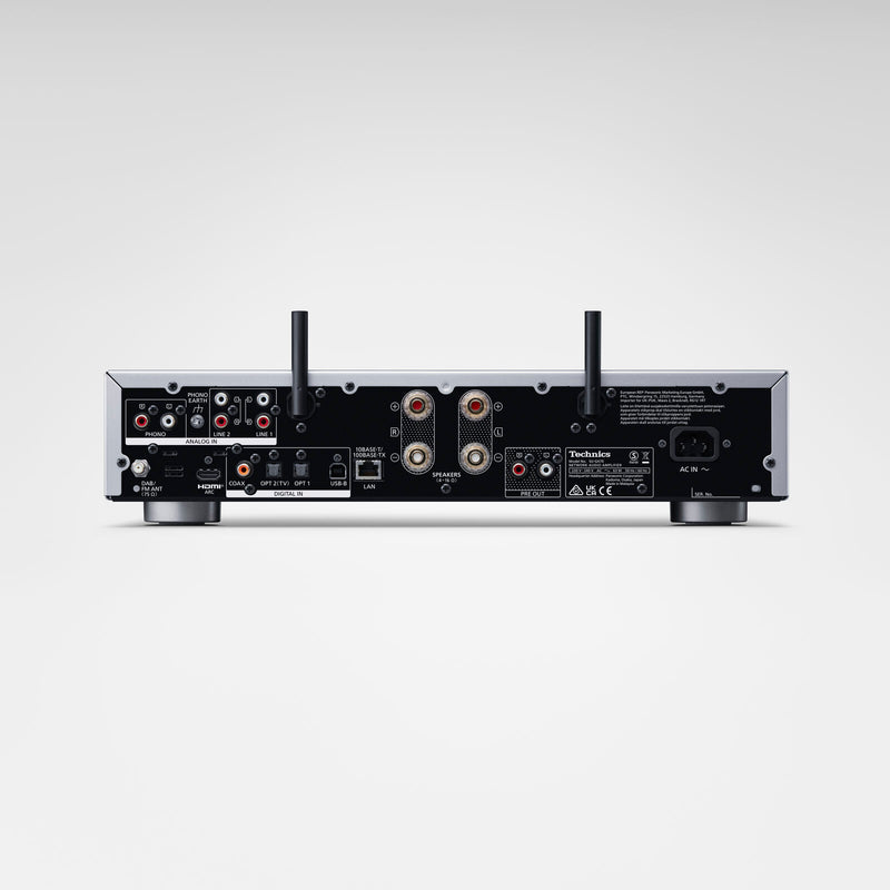 Technics SU-GX70 Grand Class Streaming Audio Amplifier (Silver, Black)