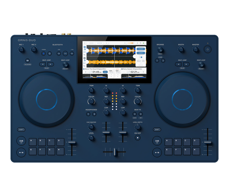 AlphaTheta OMNIS-DUO Portable All-in-One DJ System w/ Bluetooth Audio Input w/ FREE Pioneer DJ Headphones