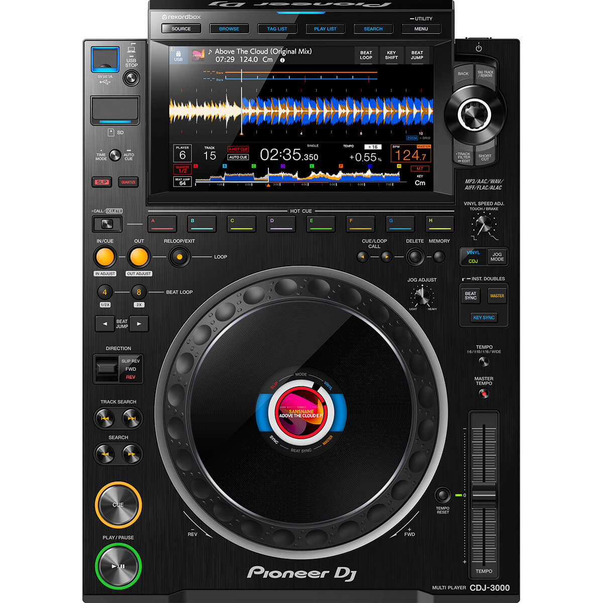 Pioneer CDJ-3000 Professional Media-Player with 9” HD Touch Screen