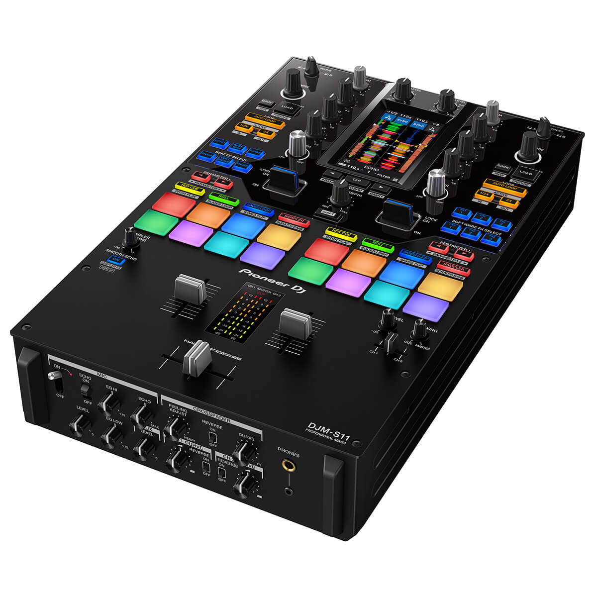 Pioneer DJM-S11 Professional 2-Channel Mixer for Serato DJ Pro & Rekordbox
