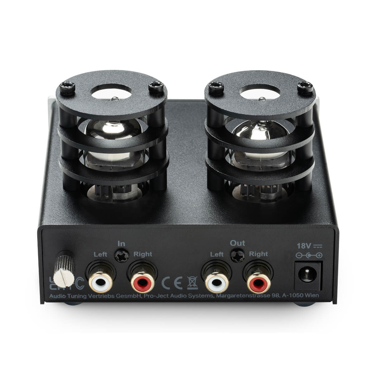 Pro-Ject TUBE BOX E Phono Pre-amplifier with Tube Output (Silver, Black)