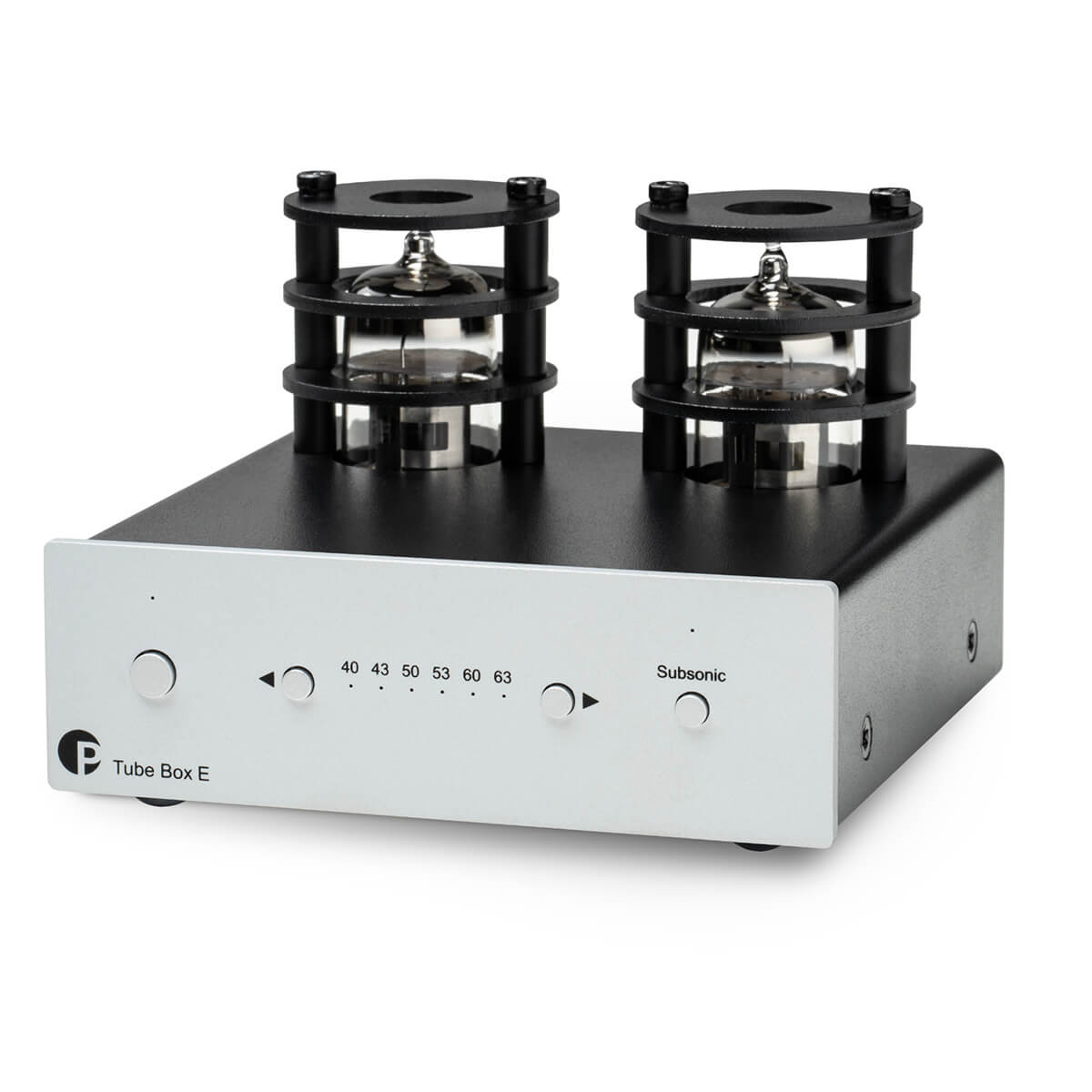 Pro-Ject TUBE BOX E Phono Pre-amplifier with Tube Output (Silver, Black)