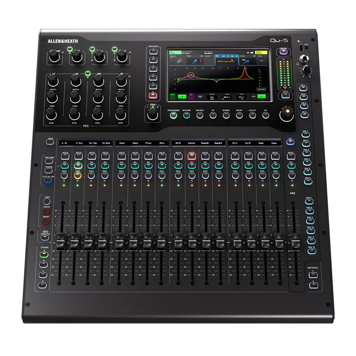 Allen & Heath QU-5D Compact 38-in/24-out 96kHz Digital Mixer with Dante