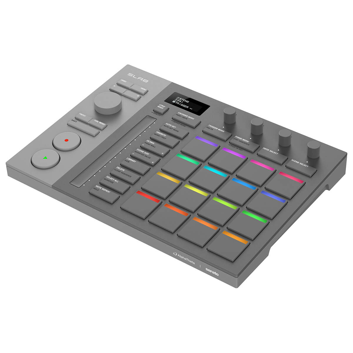 AlphaTheta SLAB Dedicated Hardware MIDI Pad Controller for Serato Studio