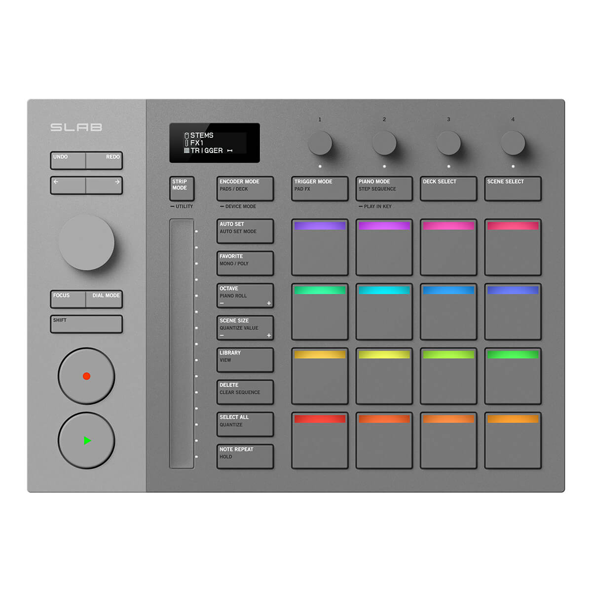 AlphaTheta SLAB Dedicated Hardware MIDI Pad Controller for Serato Studio