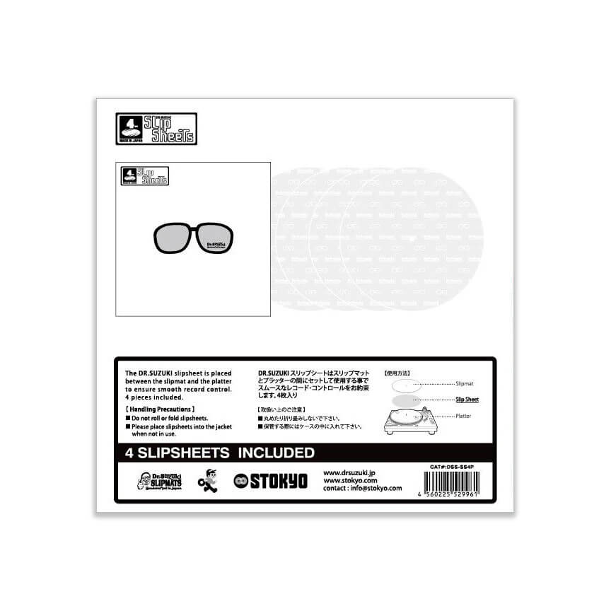 DR. SUZUKI 12" SLIP SHEETS (4-Pack)