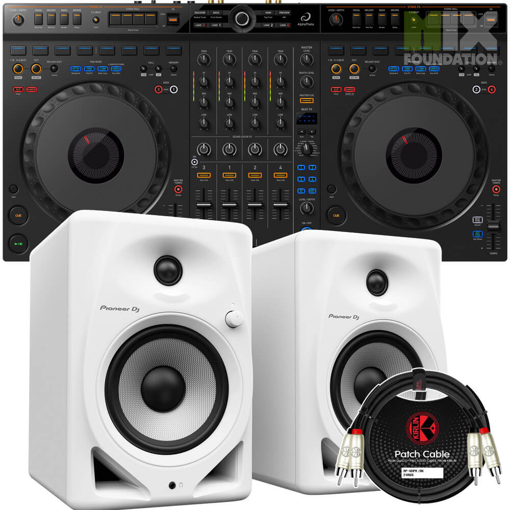 AlphaTheta DDJ-GRV6 4-Channel DJ Controller for Rekordbox & Serato DJ Pro | Performance Pack 1