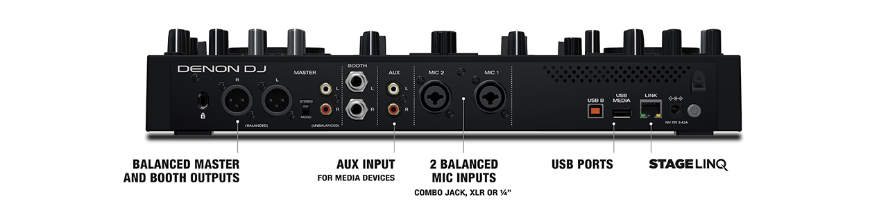 Denon PRIME GO 2-Deck Portable Smart DJ Console w/ 7" Touchscreen