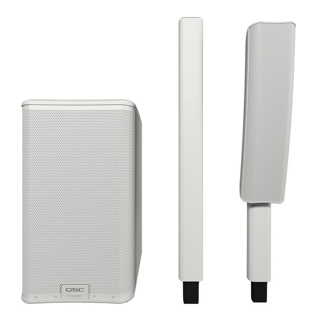 QSC KC12 3KW Active Column Loudspeaker System (White)