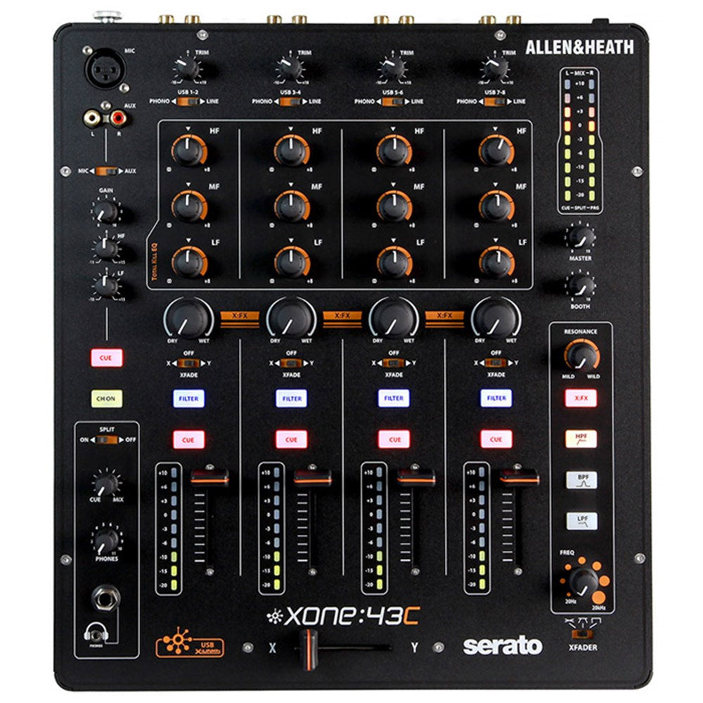 Allen & Heath Xone:43C 元箱付【要メンテ、現状渡し】 Allen&Heath XONE:43C 4+1 Channel DJ Mixer w Soundcard - Mix Foundation