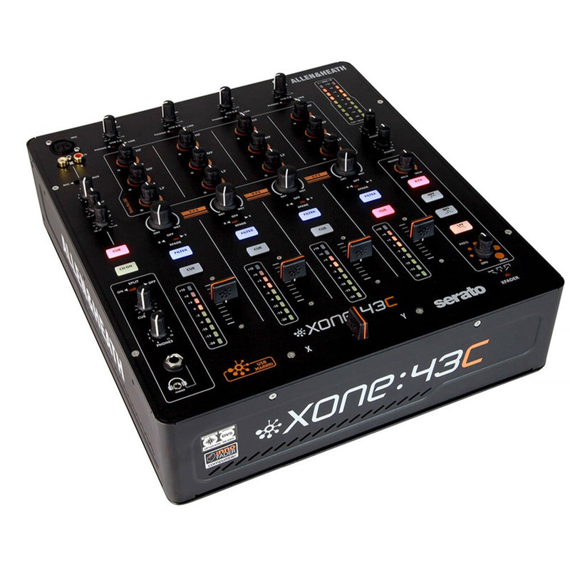 Allen & Heath XONE:43C 4+1 Channel DJ Mixer with Soundcard (Optional Serato CLUB KIT Upgrade)