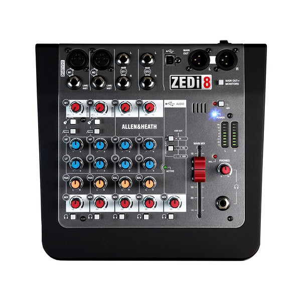 Allen & Heath ZEDi8 Hybrid Compact Mixer w/ 2x2 USB Interface