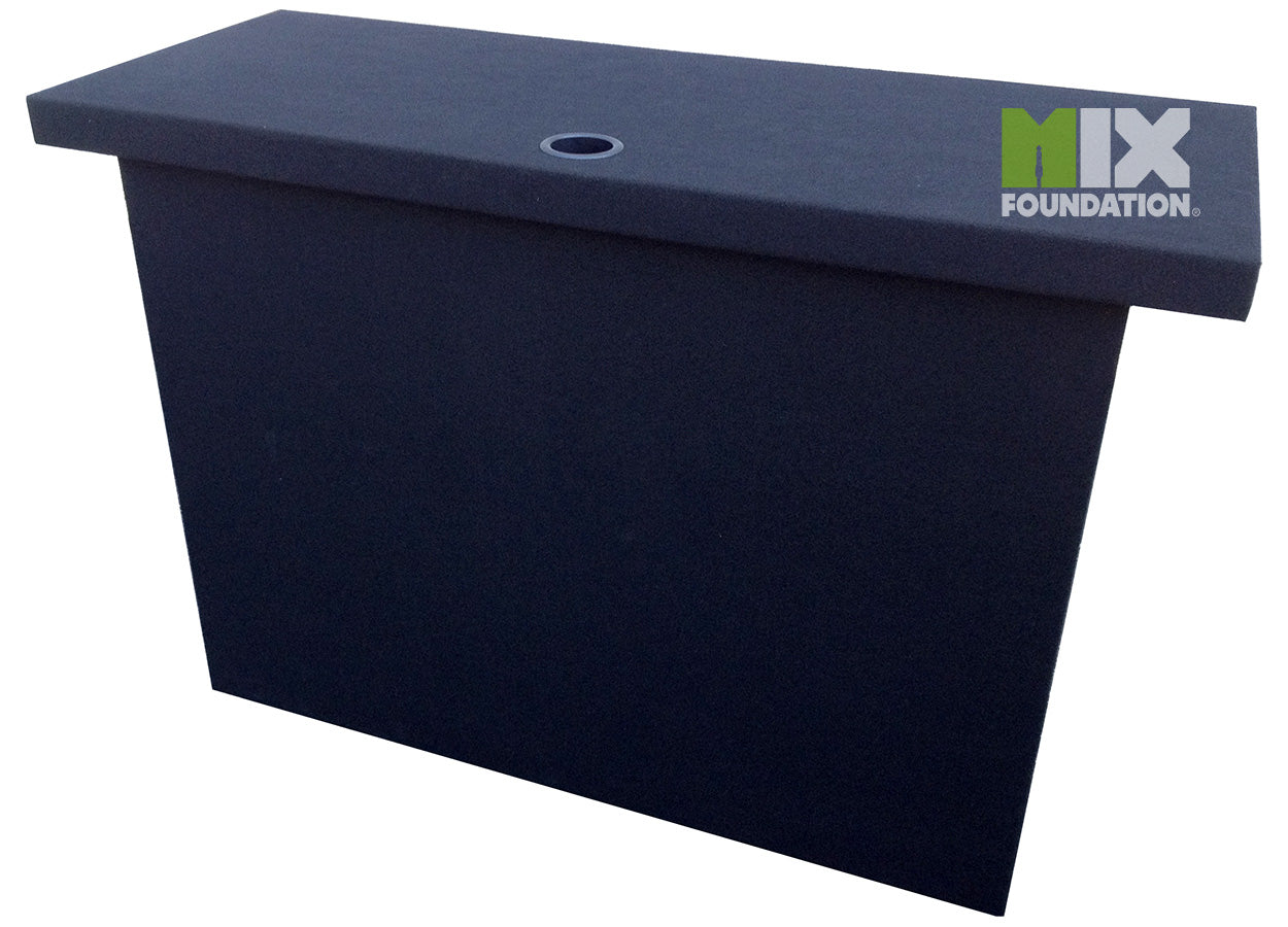 Portable Fold-Up DJ TABLE | Carpet Covered with Handles and Cable Port PRE-ORDER