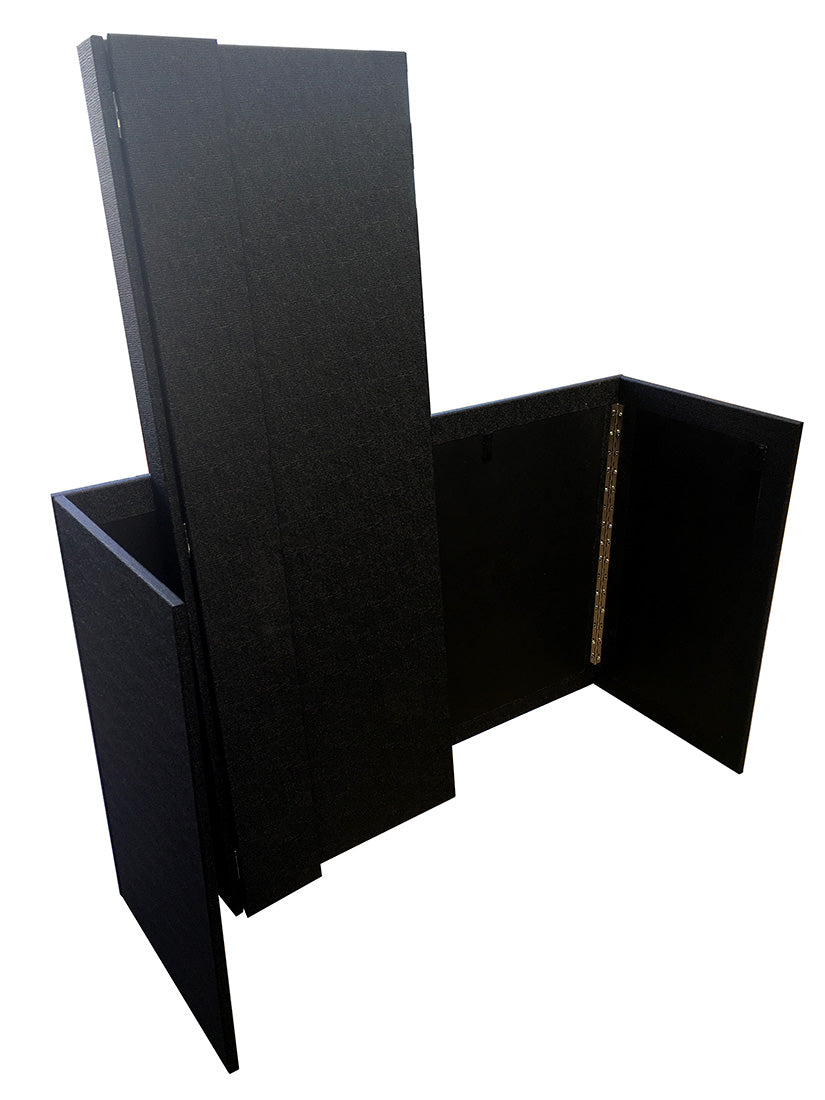 Portable Heavy-Duty DJ BOOTH-TABLE | Tolex Vinyl Covered (Black or White)