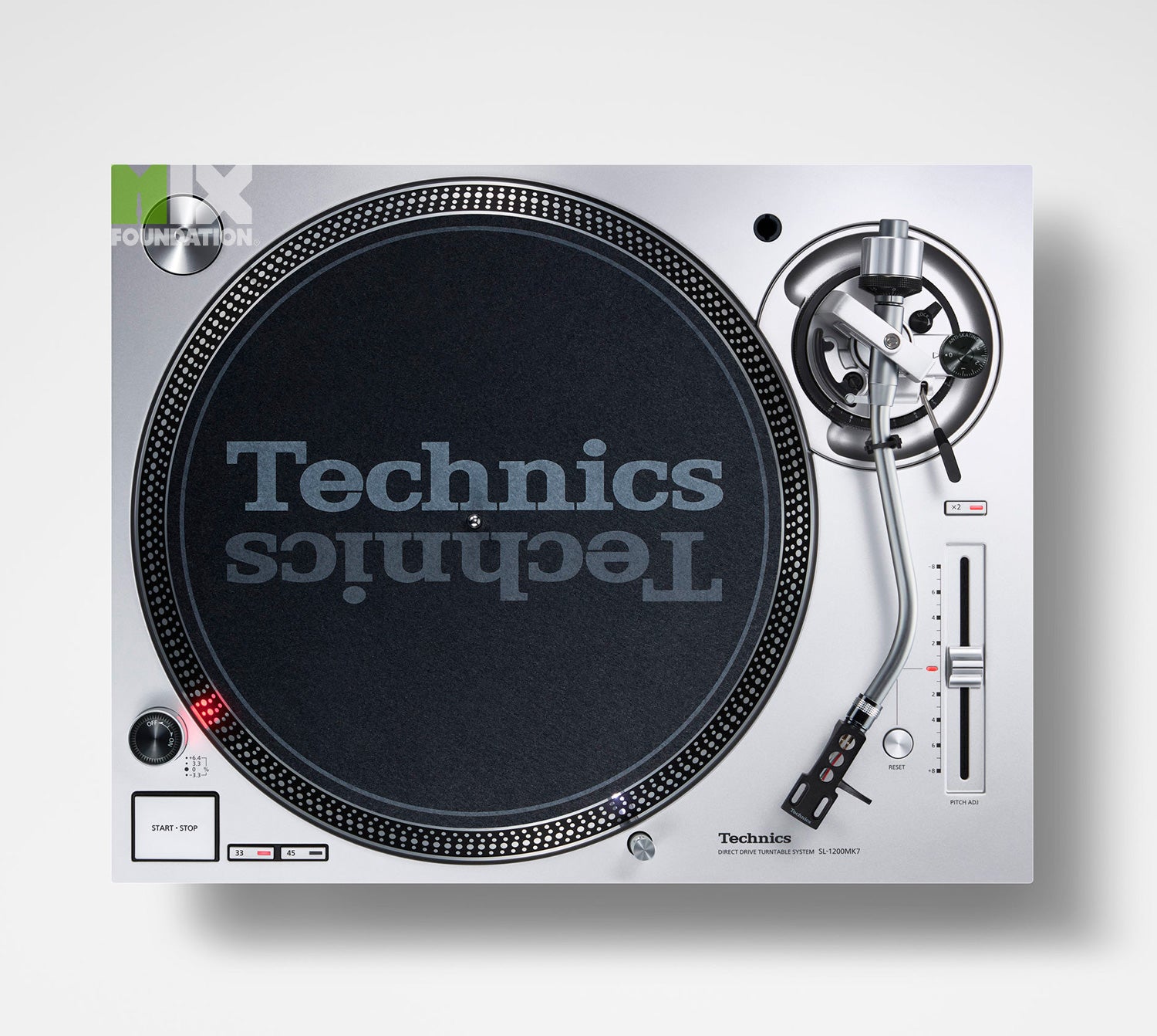 Technics SL-1200MK7 Direct Drive DJ Turntable Silver Edition (PAIR) Package