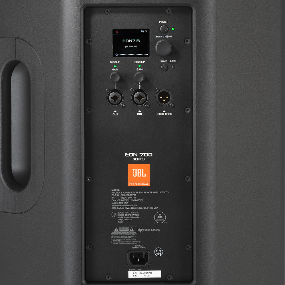 JBL EON715 Powered 15" Two-Way PA Speaker with DPS & Bluetooth (Single)