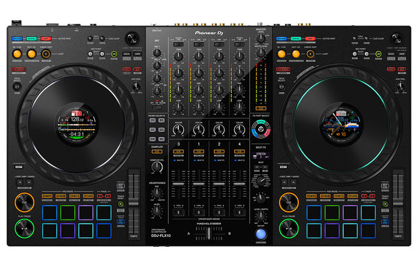 Pioneer DDJ-FLX10 4-Channel Performance DJ Controller for Rekordbox and Serato DJ Pro w/ FREE Pioneer DJ Headphones