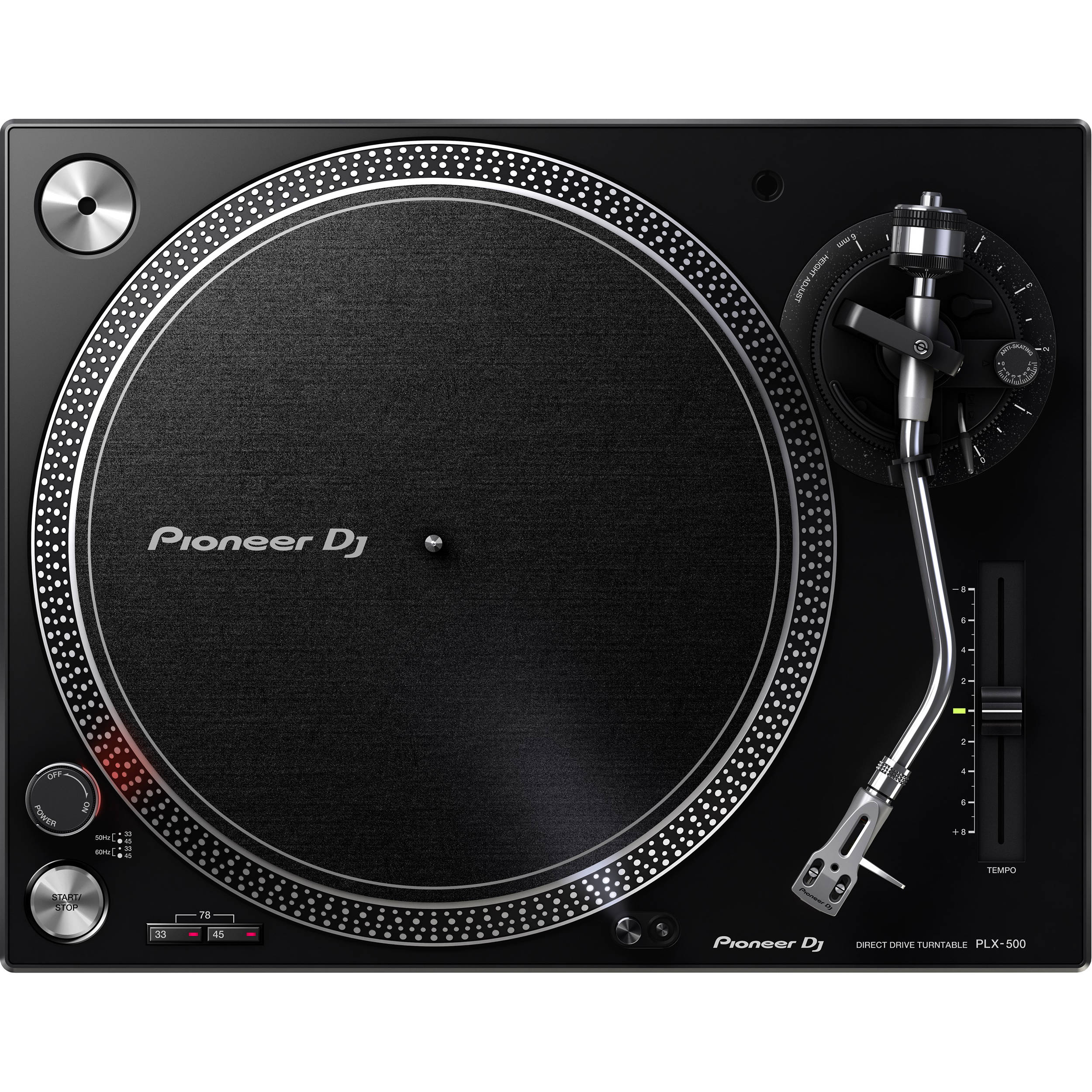 Pioneer PLX-500 Turntable X DJM-250MK2 Beginner DJ Package for Rekordbox DJ