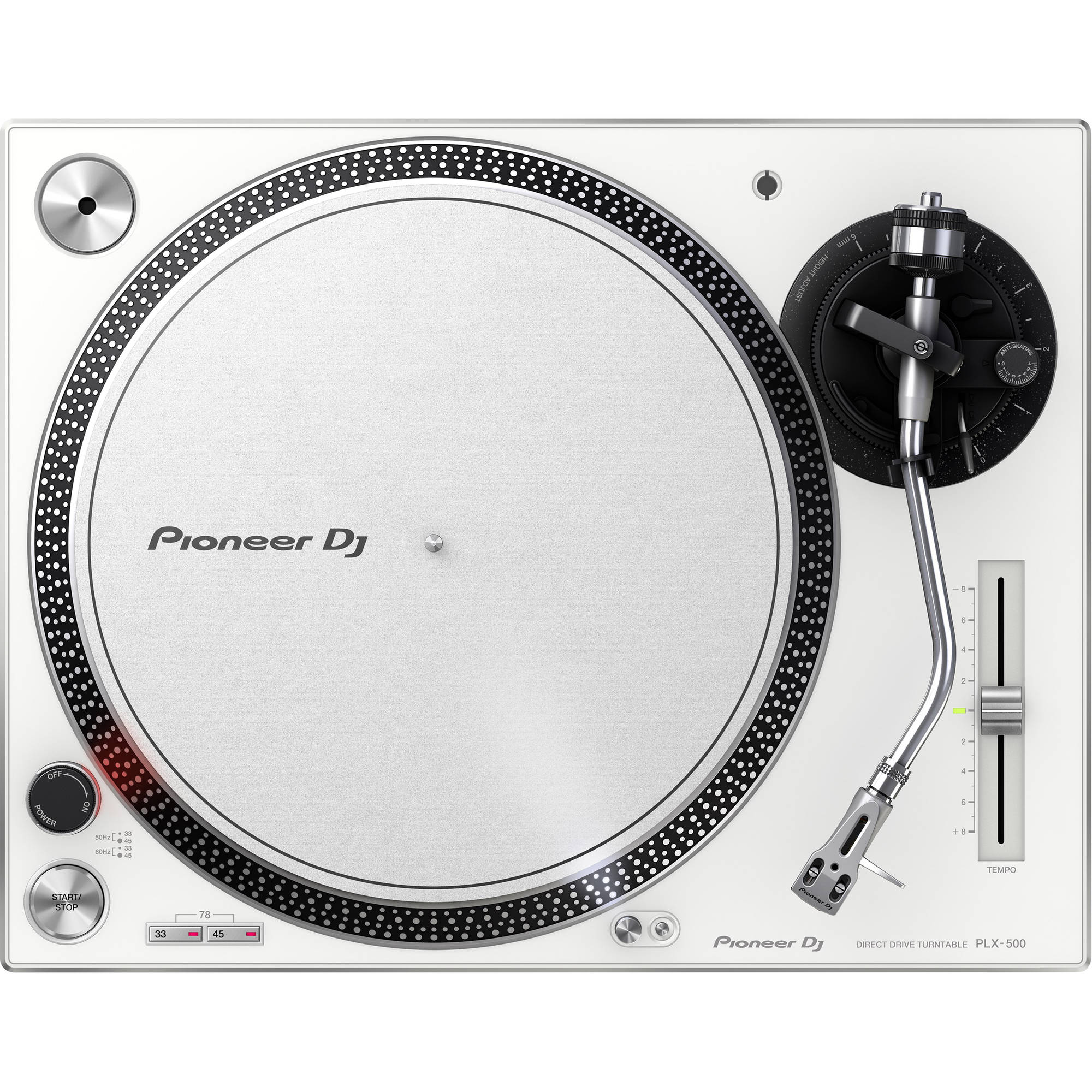 Pioneer PLX 500 Direct-Drive DJ Turntable (White) | NZ Authorised