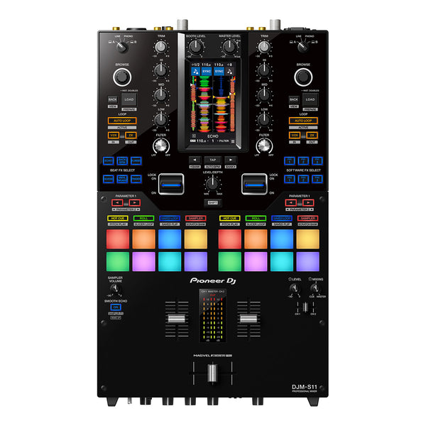 Pioneer DJM-S11 Professional 2-Channel Mixer for Serato DJ Pro & Rekordbox