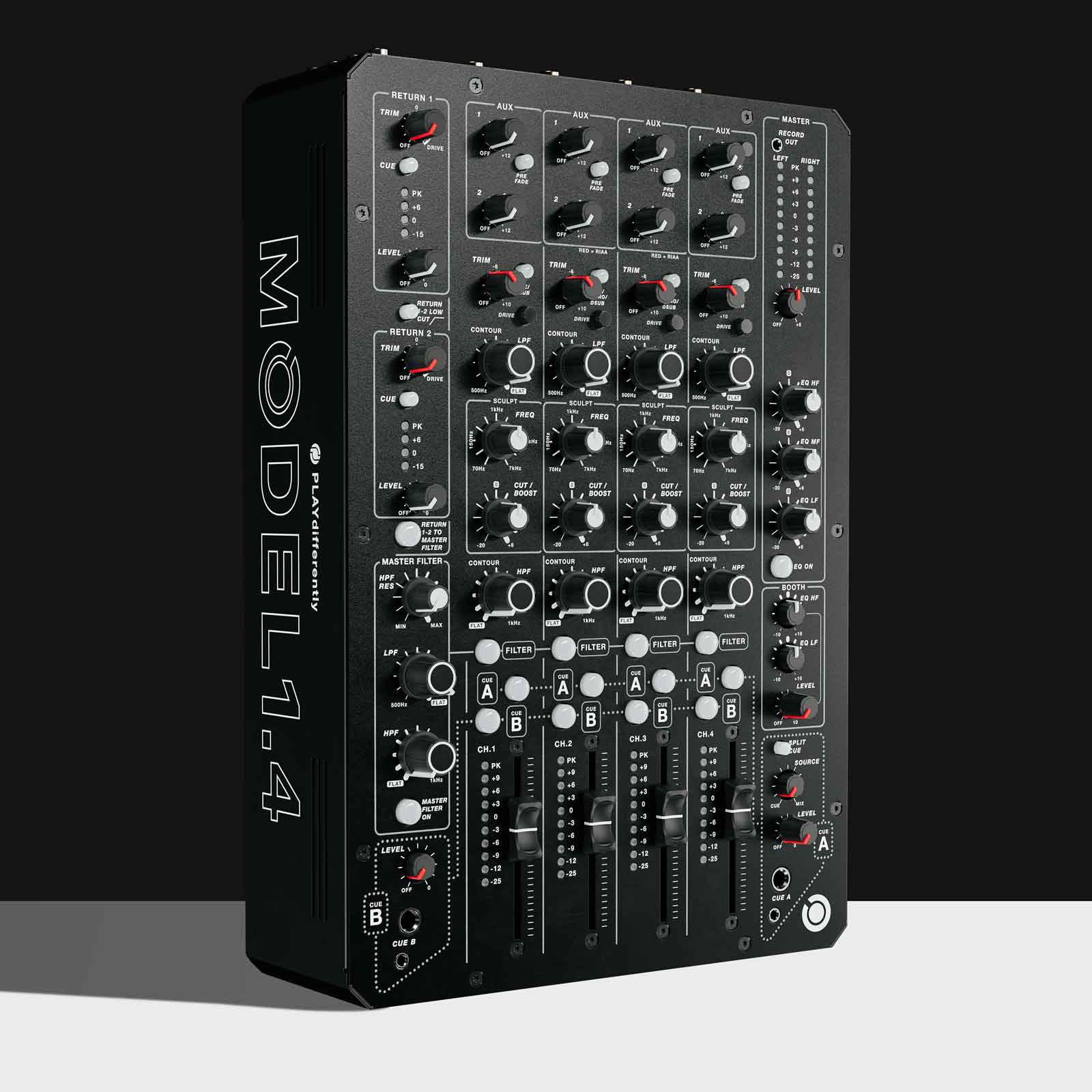 Play Differently MODEL 1.4 - 4-Channel Analogue Club DJ Mixer LOW STOCK
