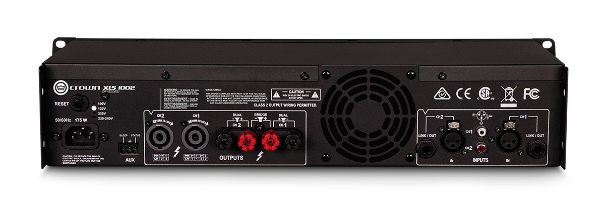 Crown XLS1002 DriveCore Series Power Amp (2x 350W @ 4ohm)