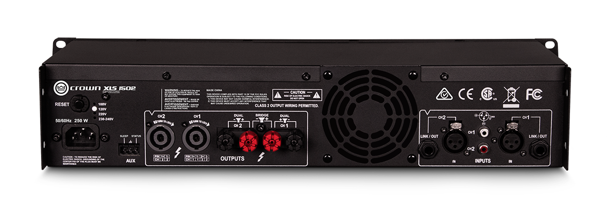 Crown XLS1502 DriveCore Series Power Amp (2x 525W @ 4ohm)