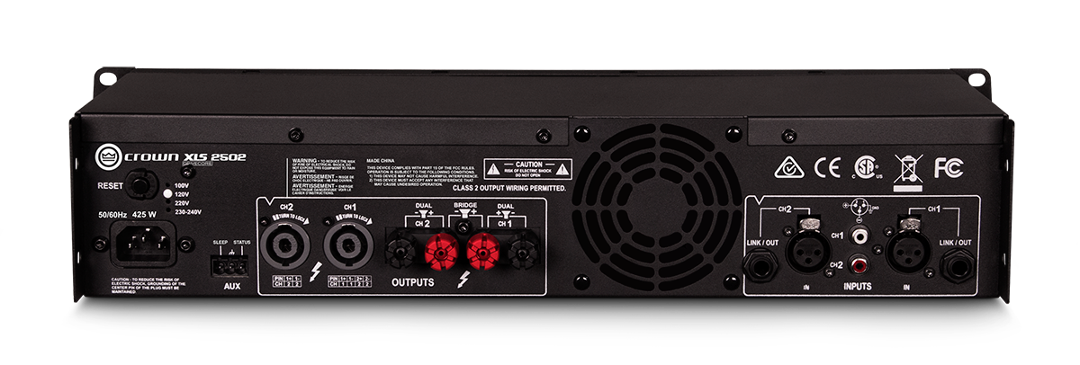 Crown XLS2502 DriveCore Series Power Amp (2x 775W @ 4ohm)