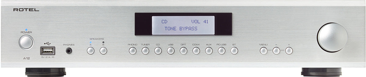 Rotel A12MKII Stereo Integrated Amplifier (Silver, Black)