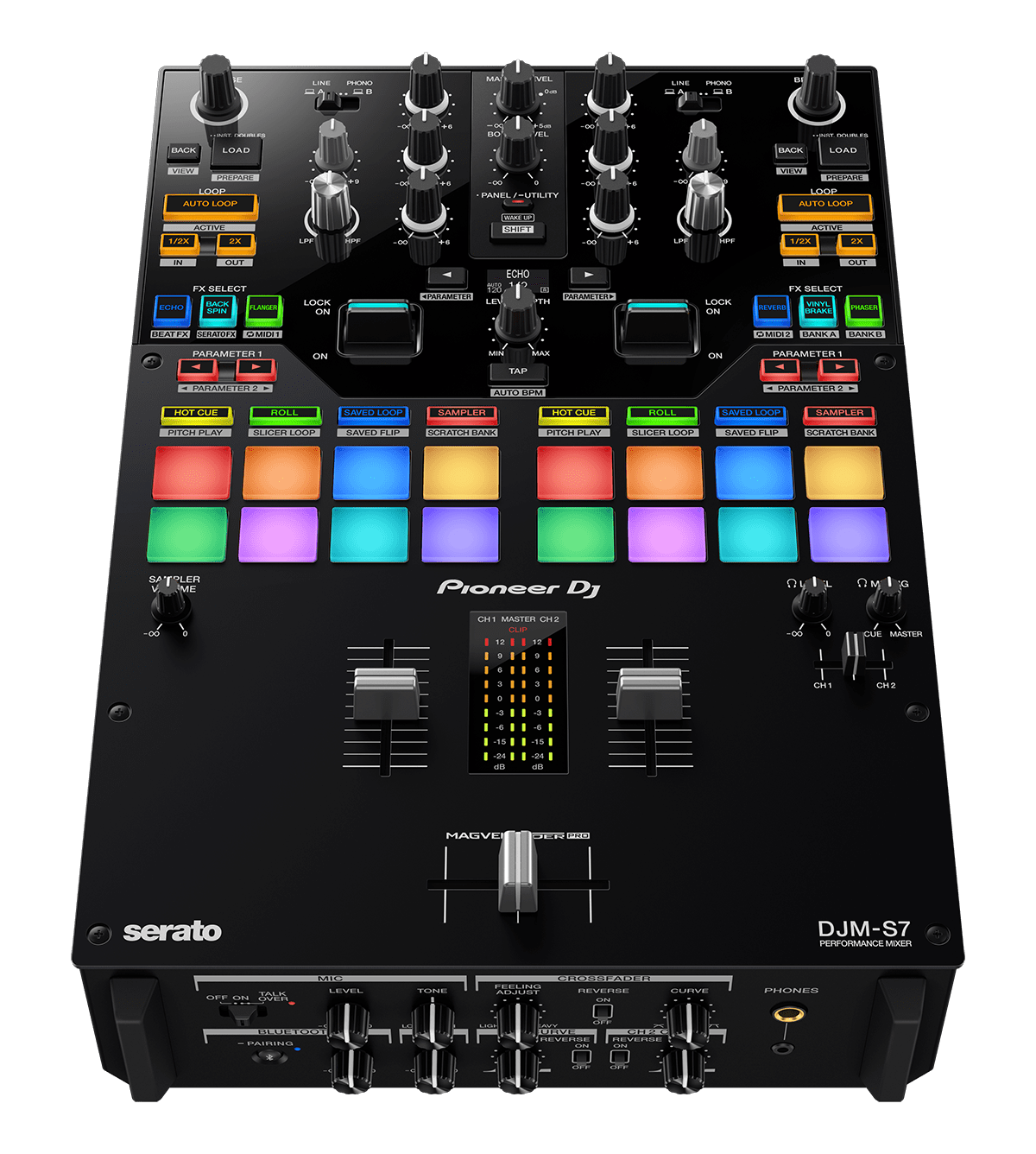 Pioneer DJM-S7 2-Channel Performance Mixer for Serato DJ Pro & Rekordbox