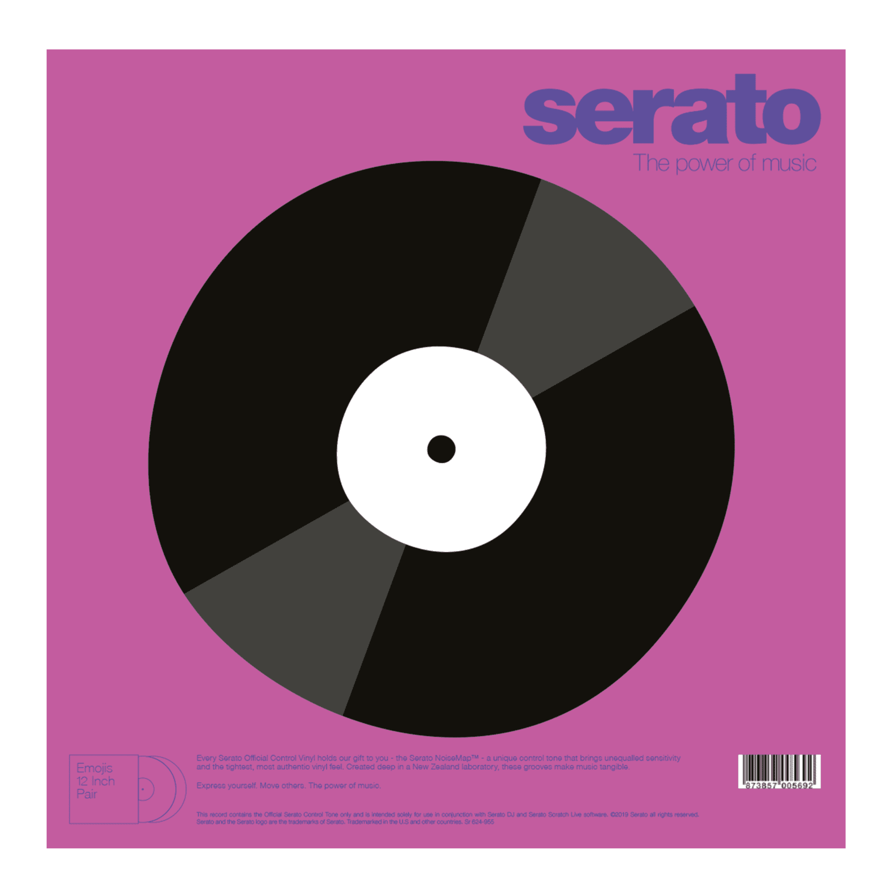 Serato EMOJI Series 12" Control Vinyl #2 Flame/Record (Pair)