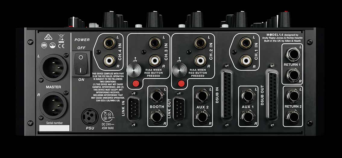 Play Differently MODEL 1.4 - 4-Channel Analogue Club DJ Mixer LOW STOCK